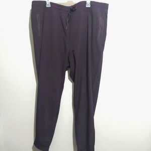 32 Degrees Mens Jogger Pants XXL/EEG Purple Draw String Waist Stretch Pockets